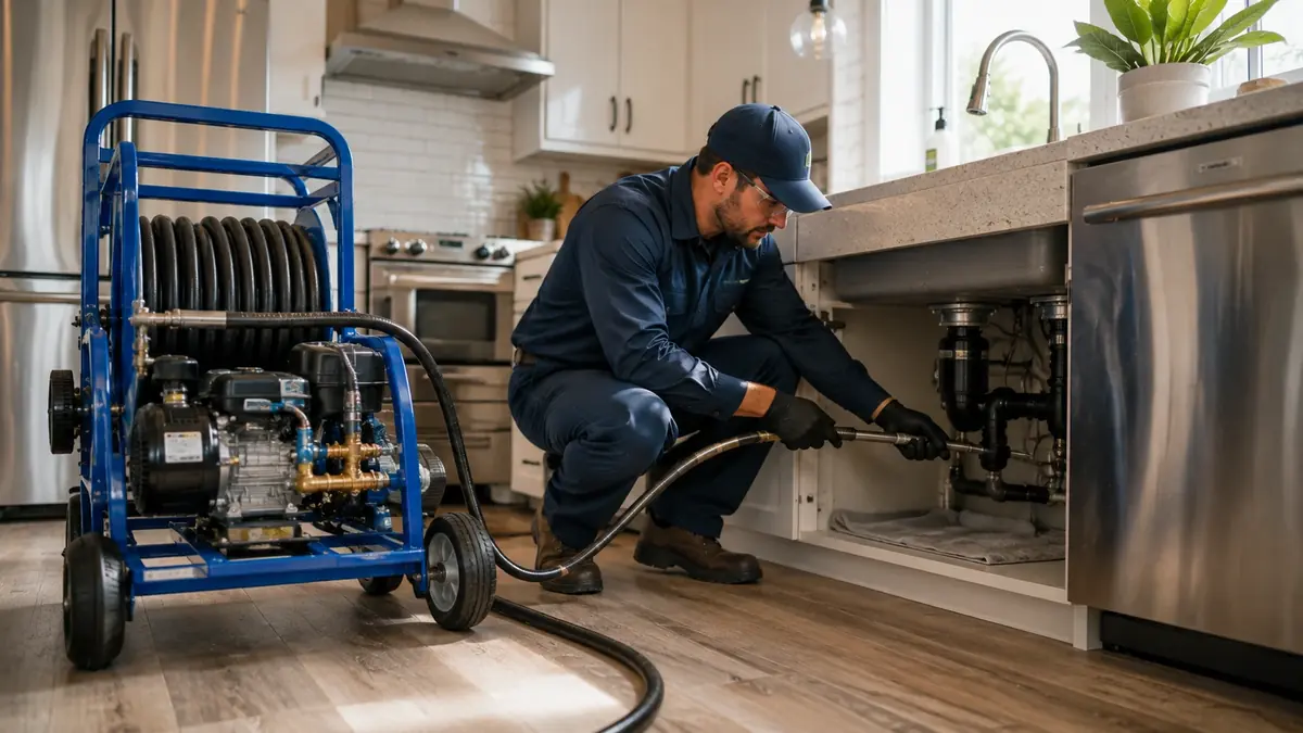 Kitchen Drain Hydro Jetting in Wilmington