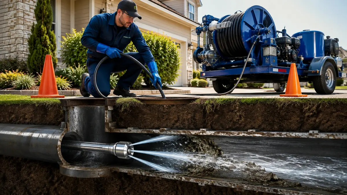 Main Sewer Line Hydro Jet Cleaning in Wilmington
